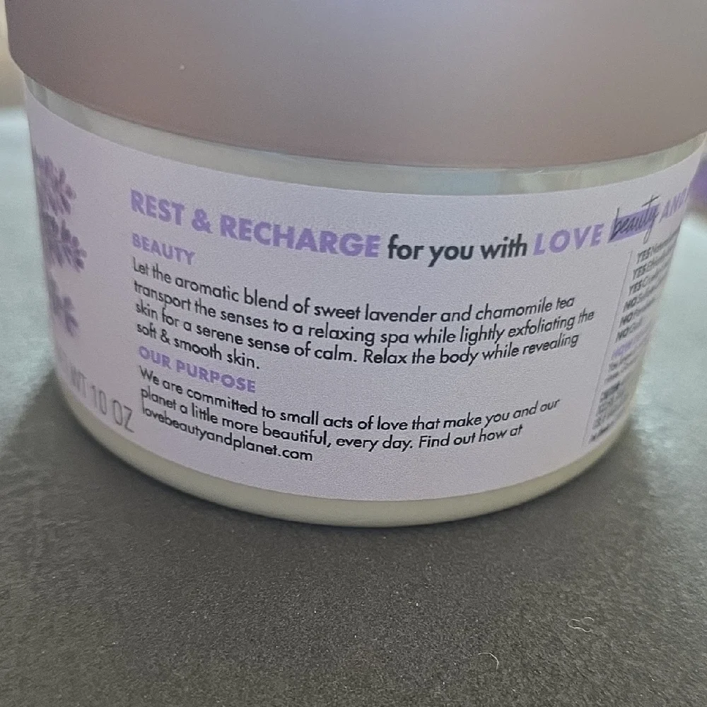 Retired Scent, Lavender & Chamomile Tea Whipped Body Scrub With Essential Oils